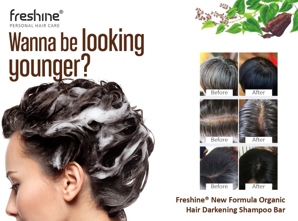 6pk Organic Hair Darkening Shampoo Bar Grey Hair Reverse Natural Herbal