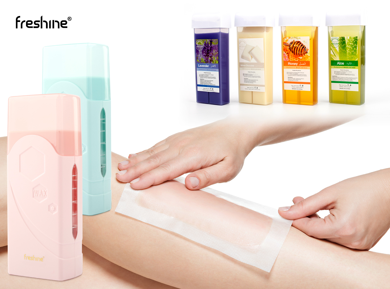 How to use a RollOn wax heater with soft wax cartridge Freshine